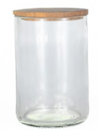 LARGE container with wooden lid