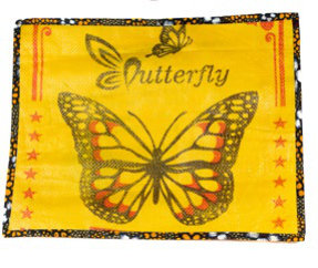Upcycled table mats (butterfly)
