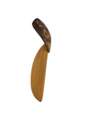 Mango wood and coco serving spoon