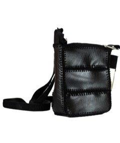 SMALL Upcycled tire tube bag