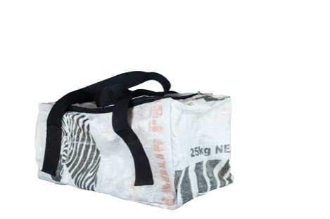Cement tote bag (type one, zebra)