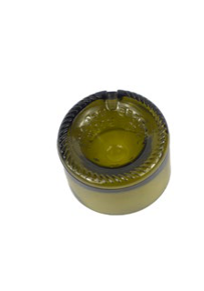 Wine bottle ash trays (green / black)