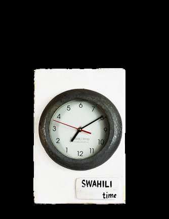 Swahili time clock