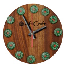Wooden Heineken clock