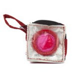 Fiesta condom coin purse
