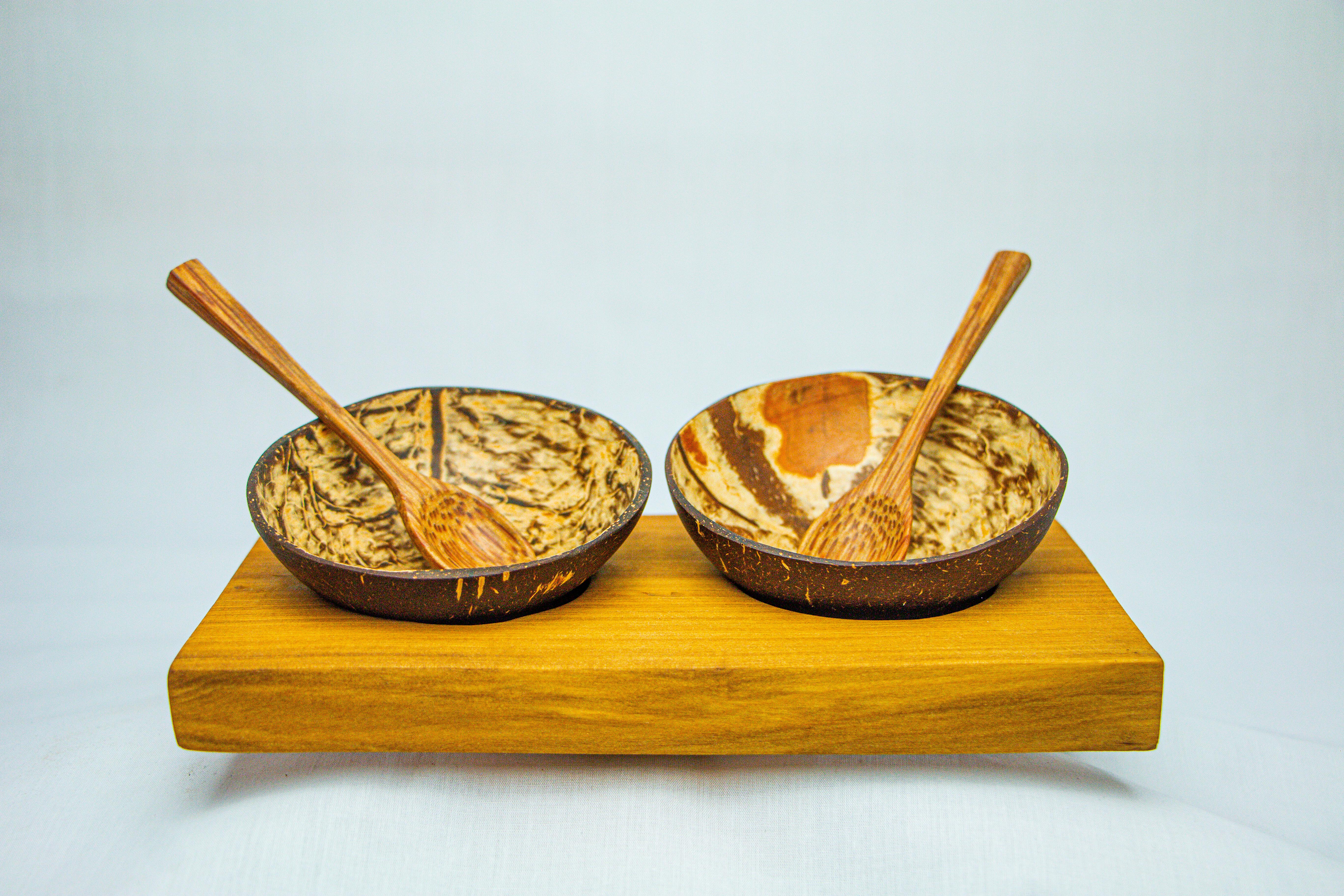 Bowl COCO NUT, double, with frame