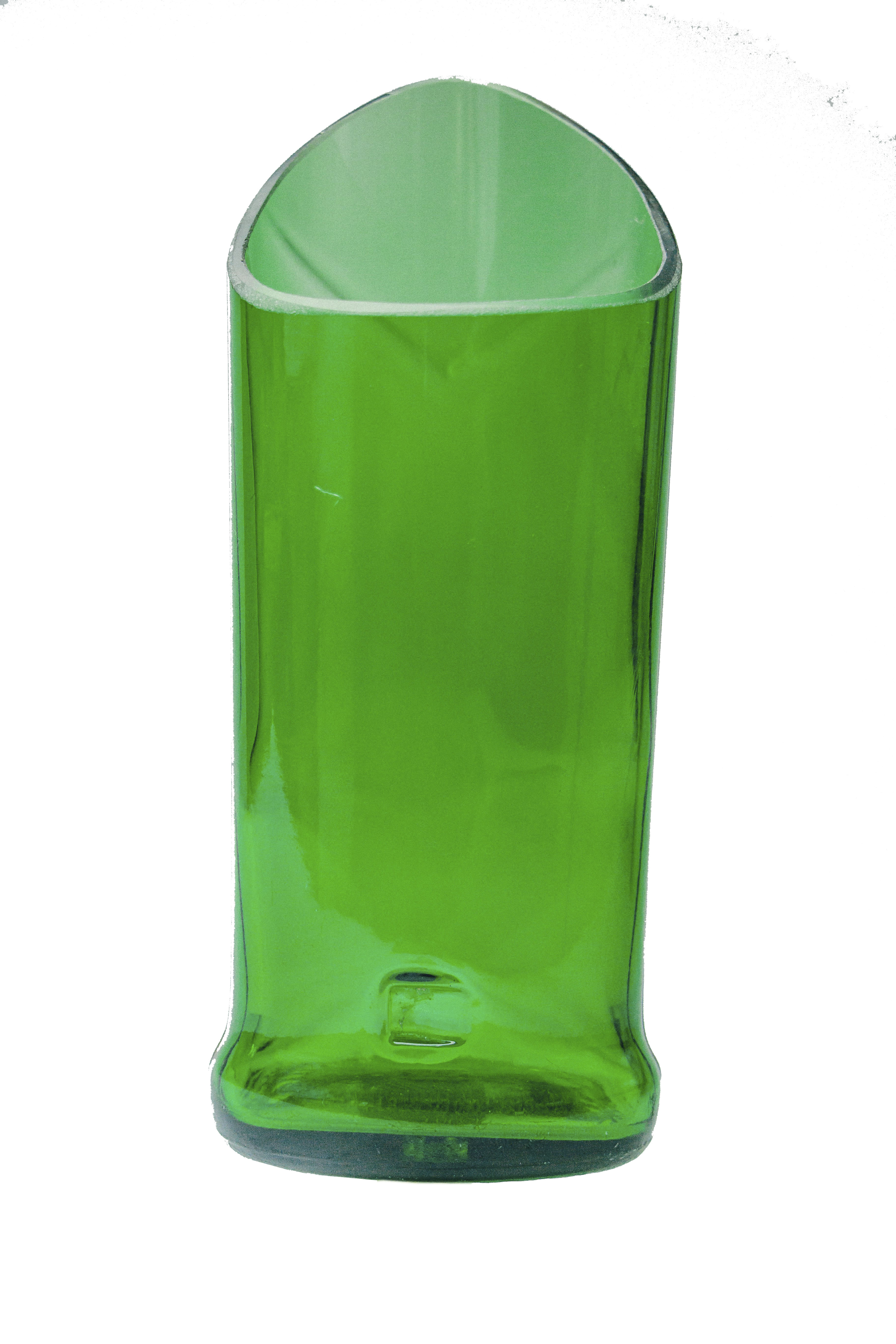 Flower Vase (Green Wine Bottle)