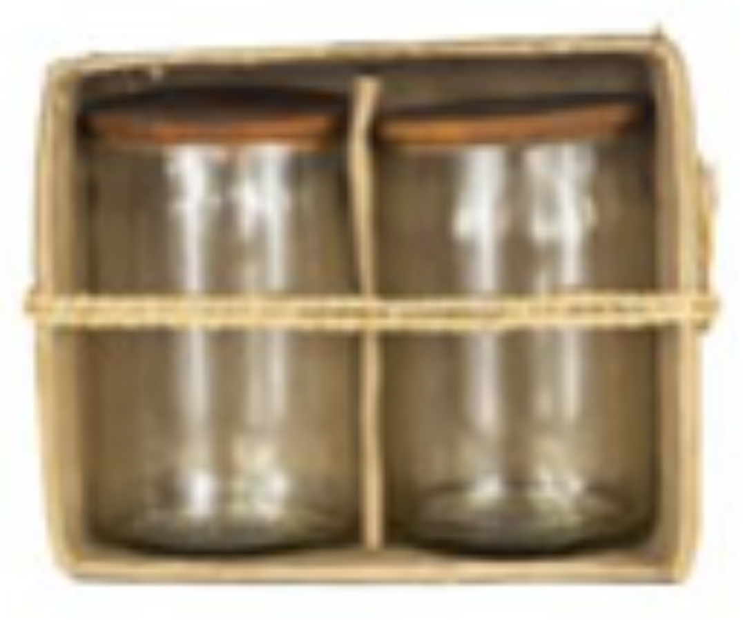 LARGE container with wooden lid