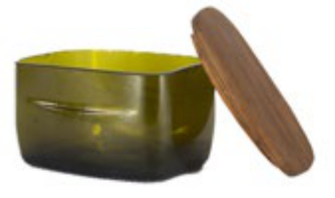 Small containers from olive oil bottle