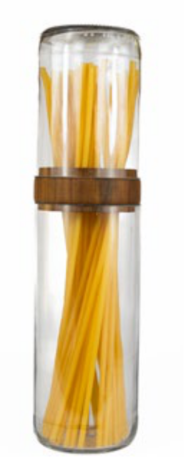 Glass pasta container