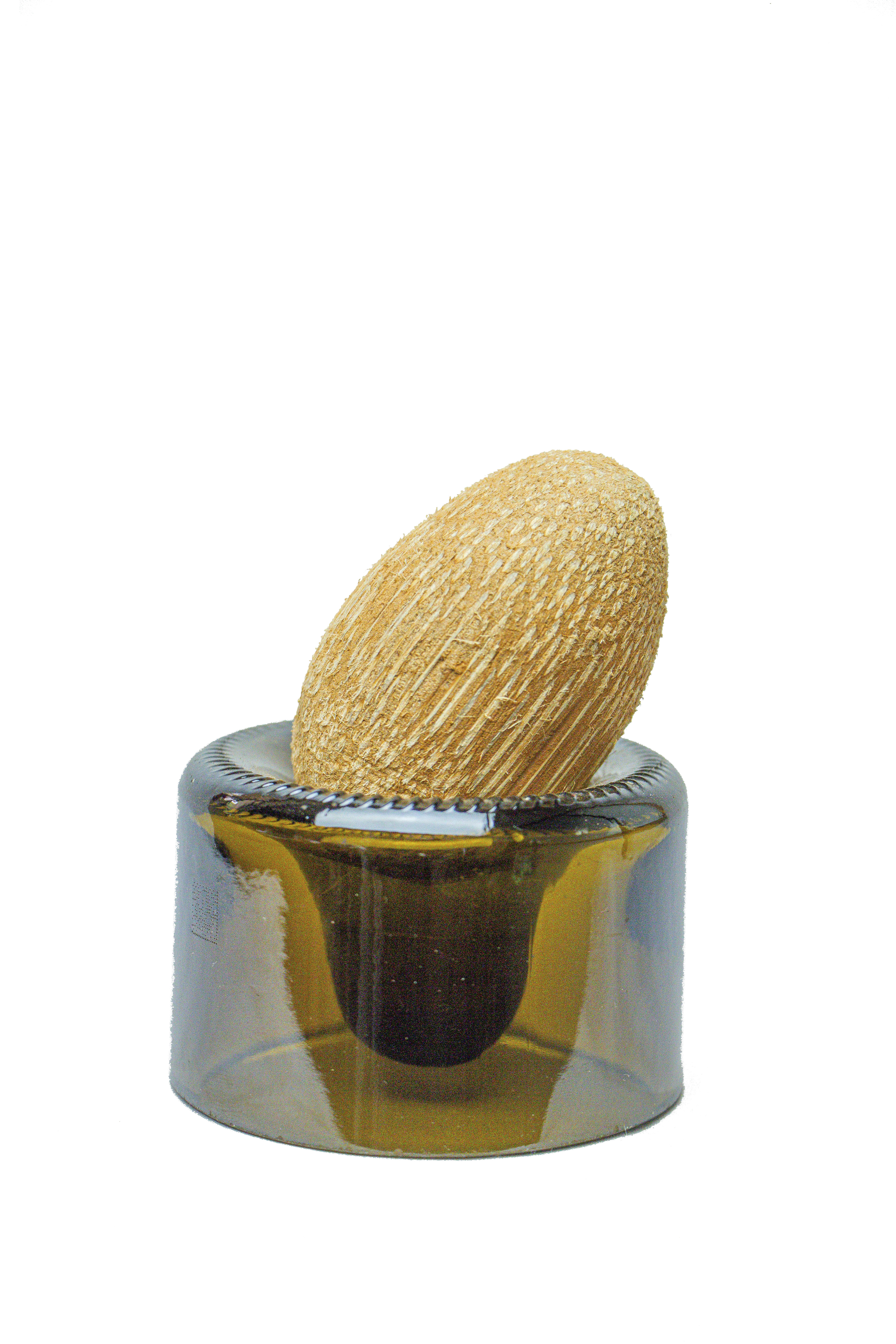 Egg Cup / Holder from the Bottom of a Wine Bottle