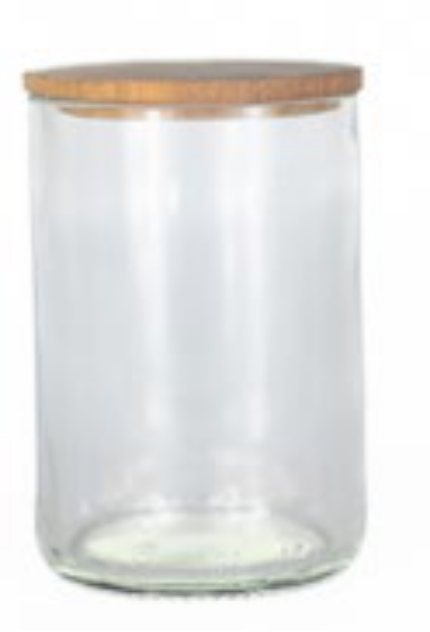 MEDIUM container with wooden lid