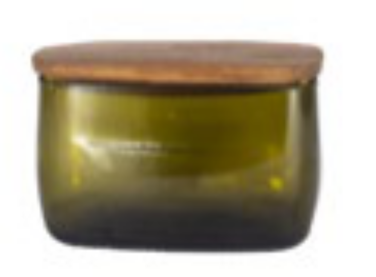 Small containers from olive oil bottle